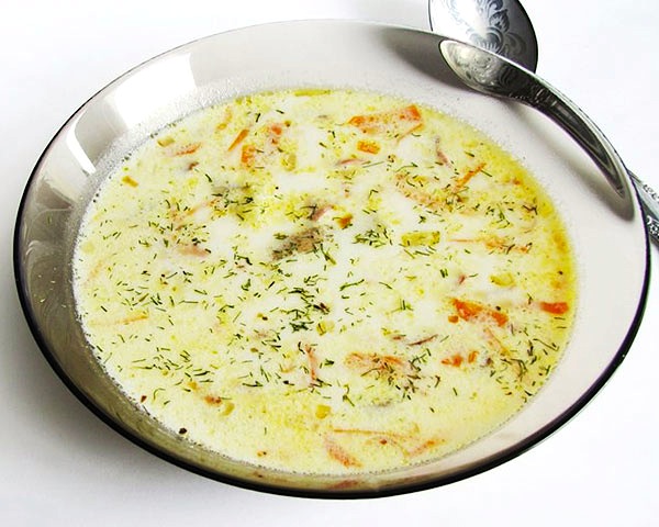 Sýrová polévka - jednoduchá gurmánská mísa