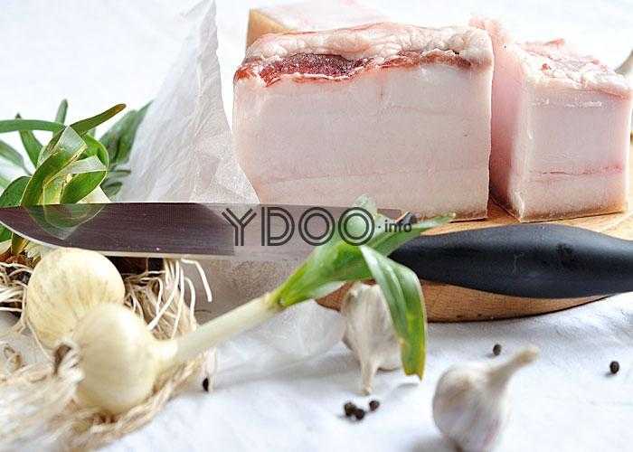 Sarımsaklı gerçek Ukraynalı domuz yağı, evde kuru şekilde yapılan tuzlama adım adım fotoğrafları ile en iyi ve en lezzetli reçetedir