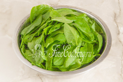 Ricetta passo-passo per la cottura di frittata di spinaci con foto