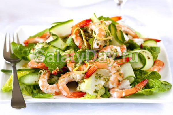 Jednostavna salata od škampa