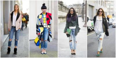 Ripped ženské džínsy - s tým, čo nosiť a ako si vybrať podľa štýlu, farby, značky a ceny