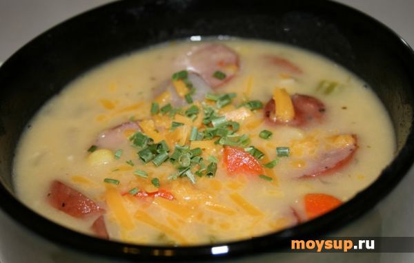 Sirna juha s klobaso - originalni recepti za vsak okus