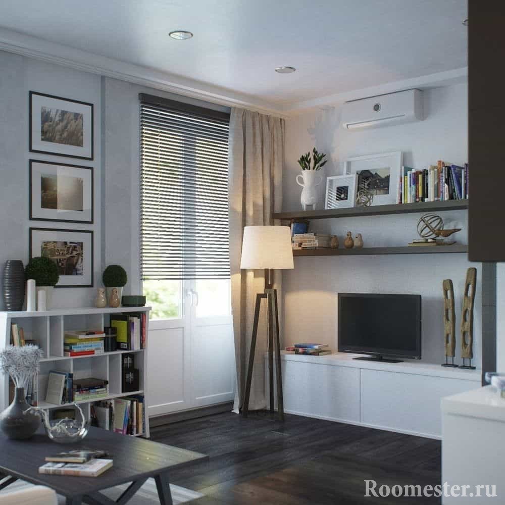 Bir odalı bir dairenin iç tasarımı: yeni fikirler - 30 fotoğraf