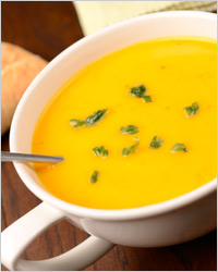 Разновидни рецепти за тиква супи и многу други состојки.