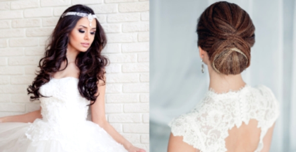 Vjenčanje frizura za dugu, kratku i srednju kosu - foto styling