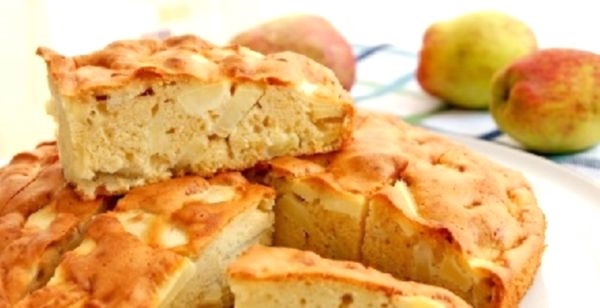 Насипний пиріг з яблуками